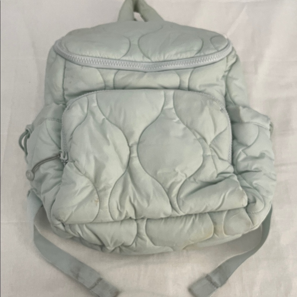 Vera Bradley Featherweight Collection Quilted Backpack in Calm Mint